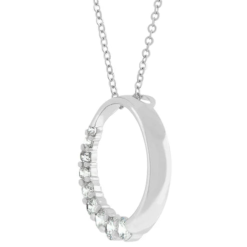 Diamond Accent Circle Pendant