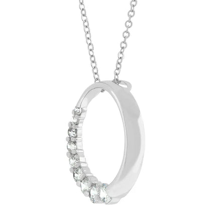 Diamond Accent Circle Pendant
