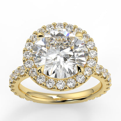 Halo engagement ring