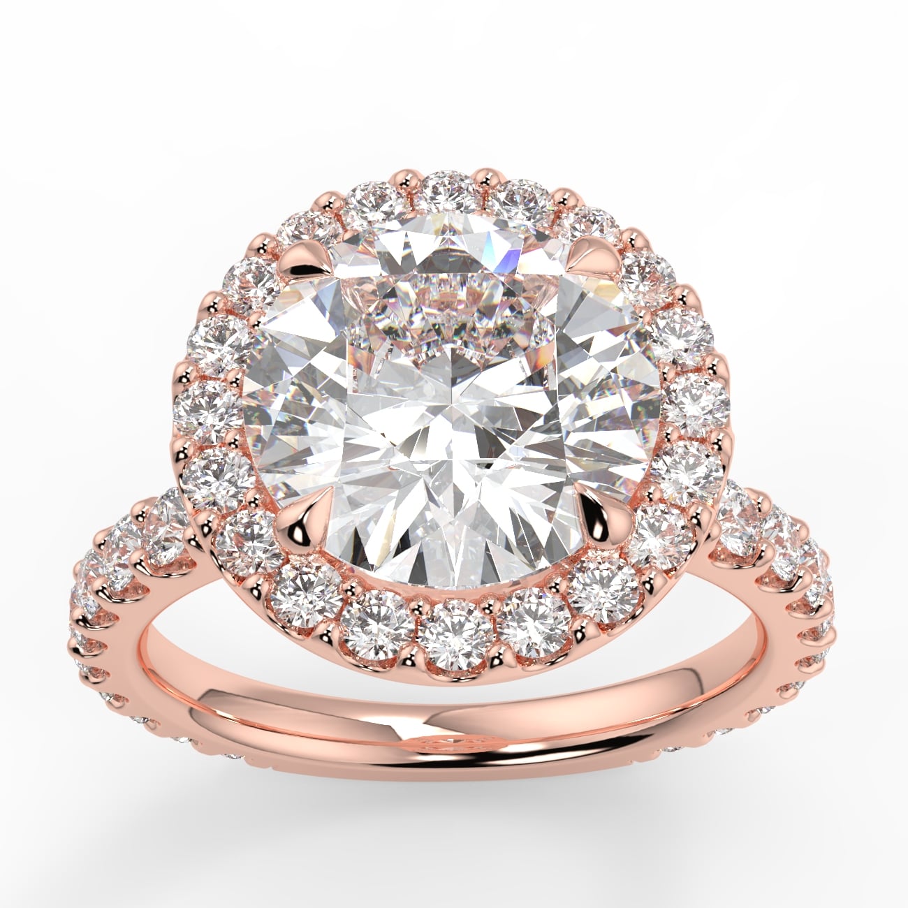 Halo engagement ring