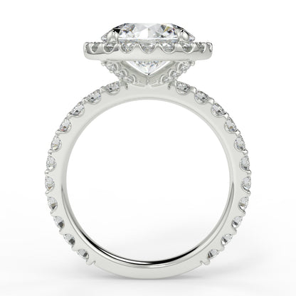 Halo engagement ring