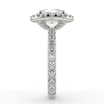 Halo engagement ring