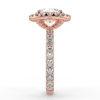 Halo engagement ring