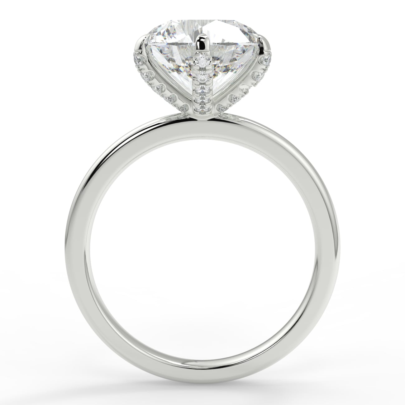 Solitare diamond basket