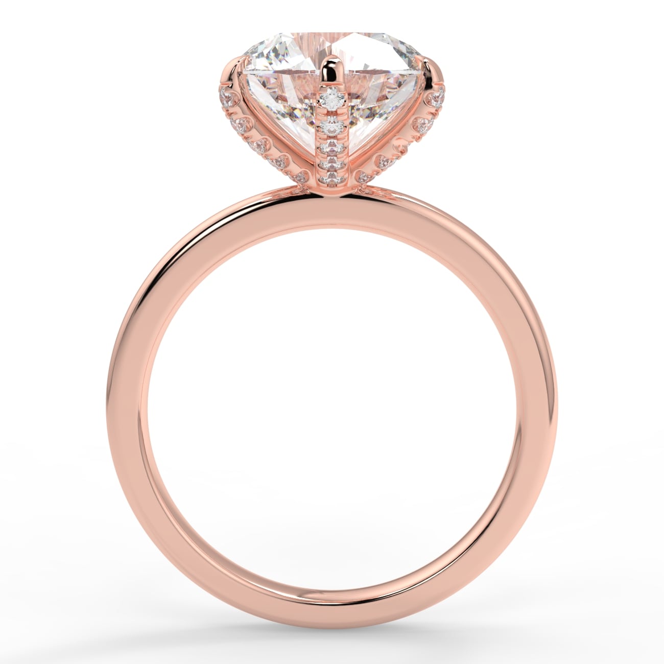 Solitare diamond basket