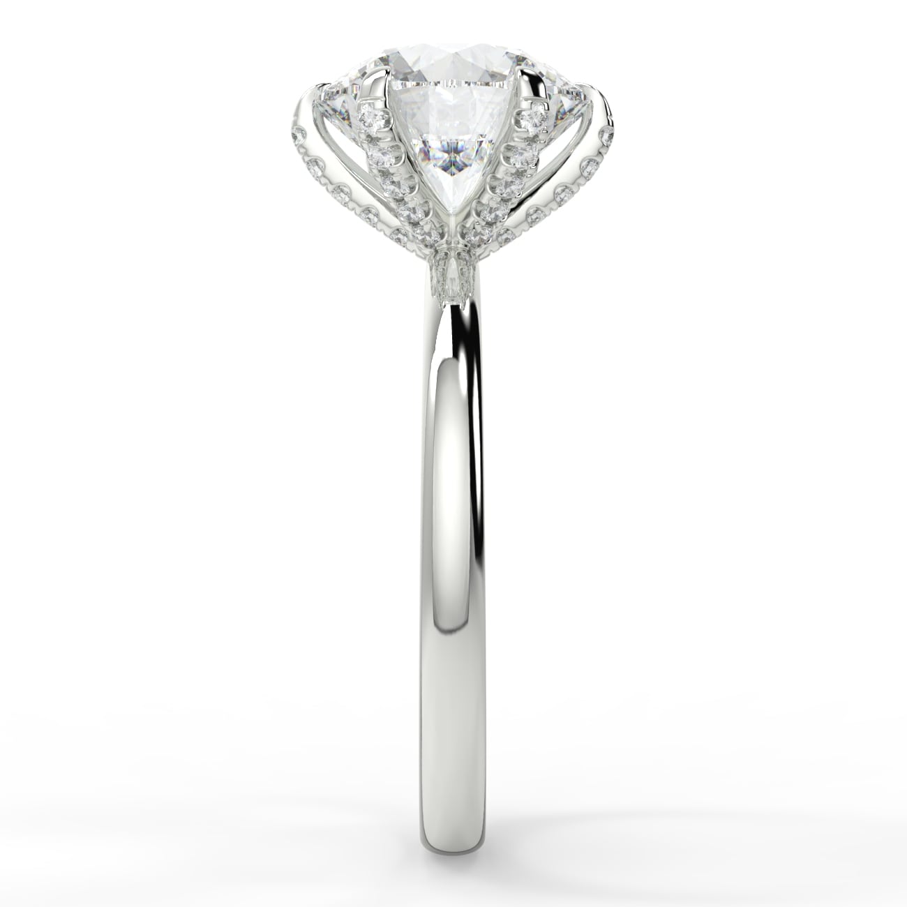 Solitare diamond basket