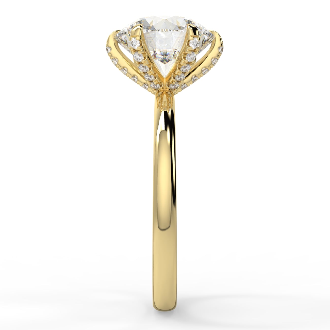 Solitare diamond basket