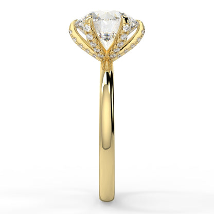 Solitare diamond basket