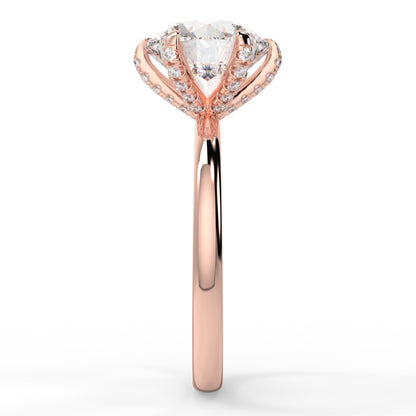 Solitare diamond basket