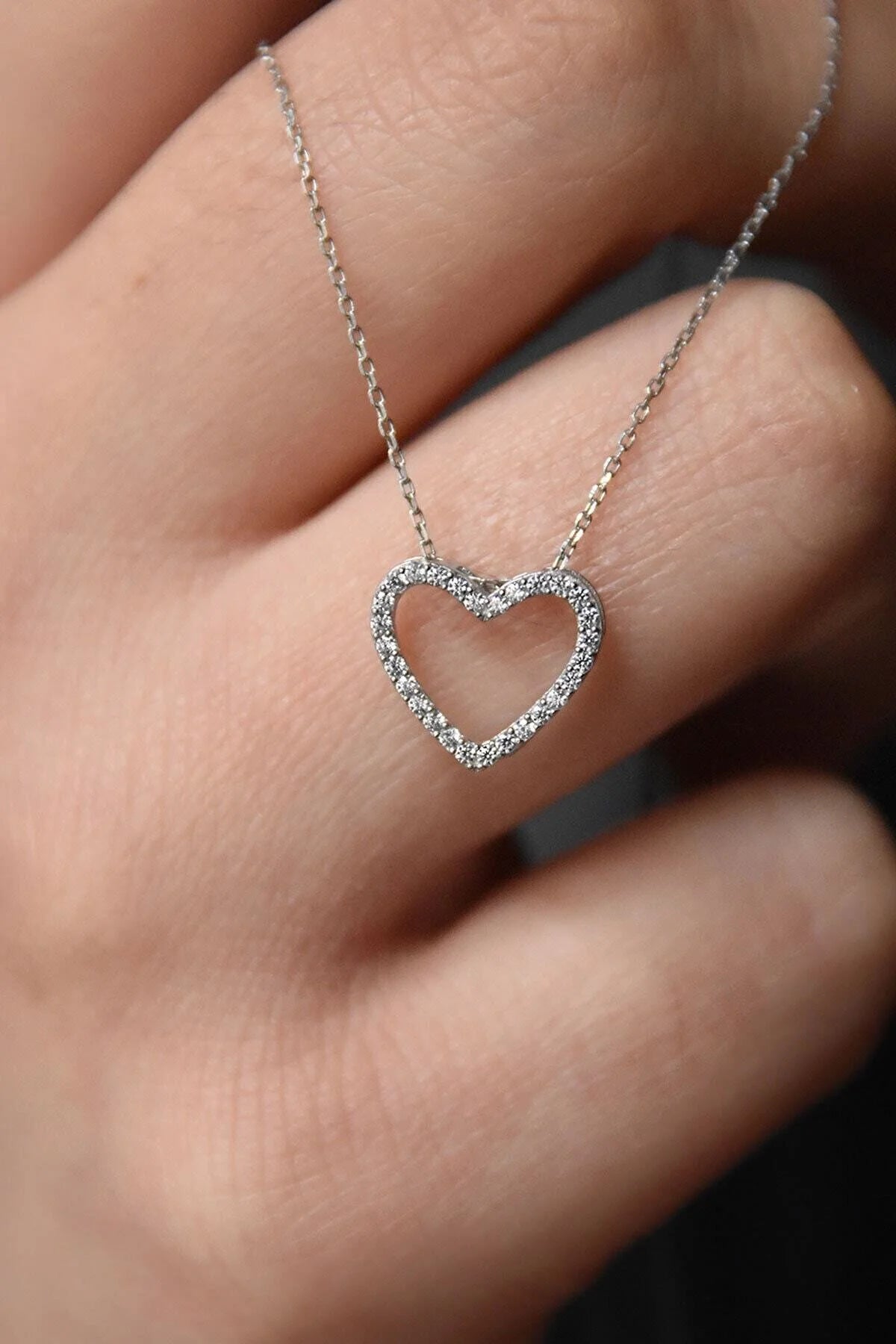 Diamond Heart Necklace 2