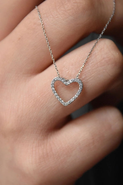 Diamond Heart Necklace 2