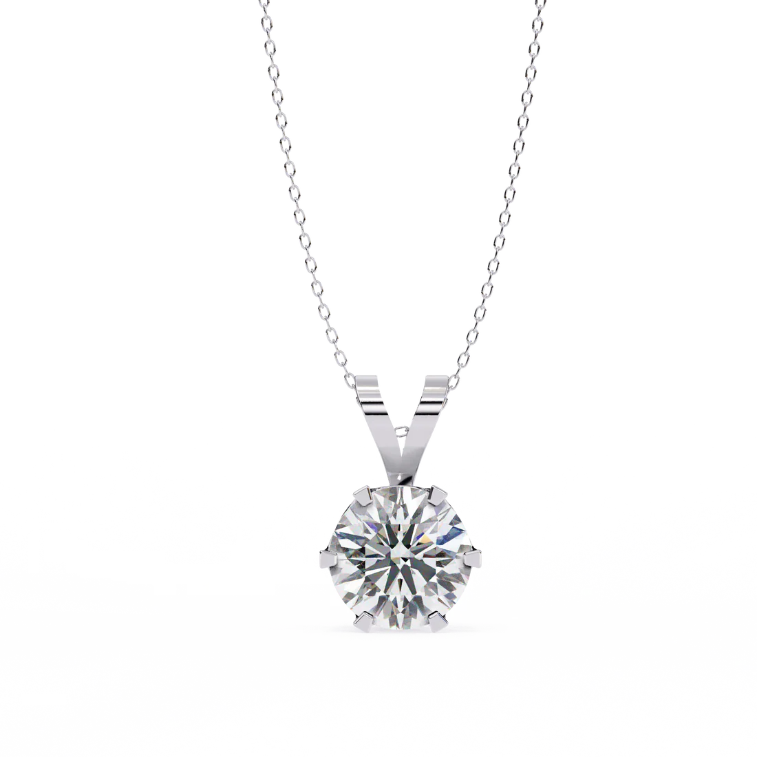 Glam Round 2 Carats Diamond Pendant