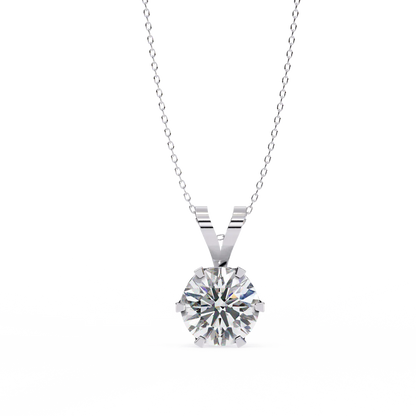 Glam Round 2 Carats Diamond Pendant