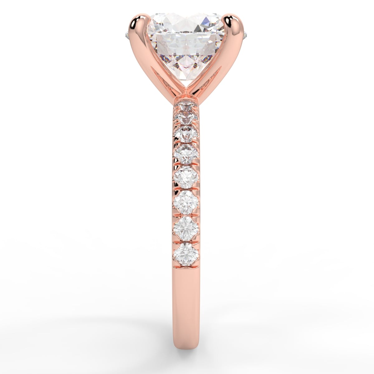 4 claw diamond band