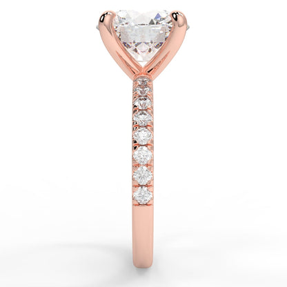 4 claw diamond band