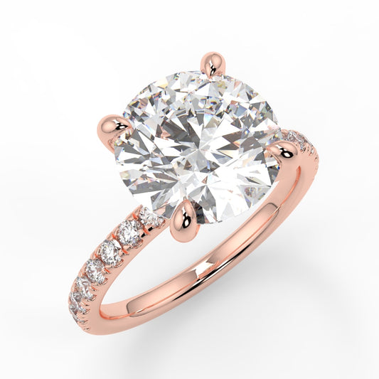 4 claw diamond band