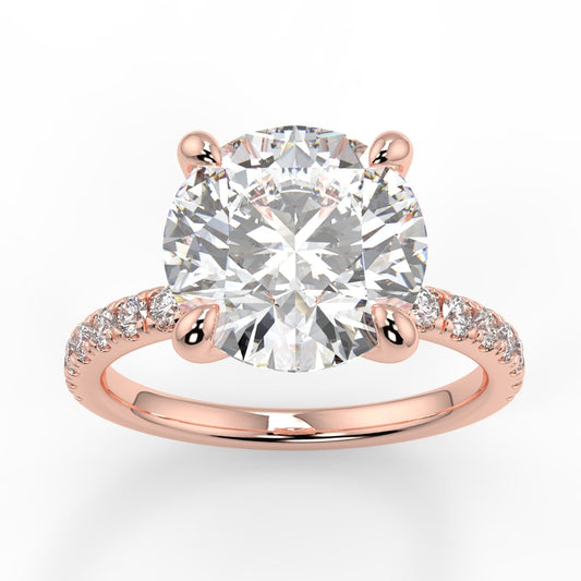 4 claw diamond band