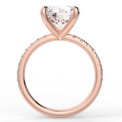 4 claw diamond band