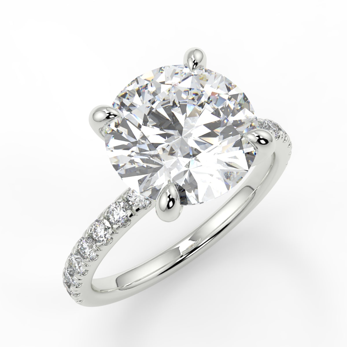 4 claw diamond band