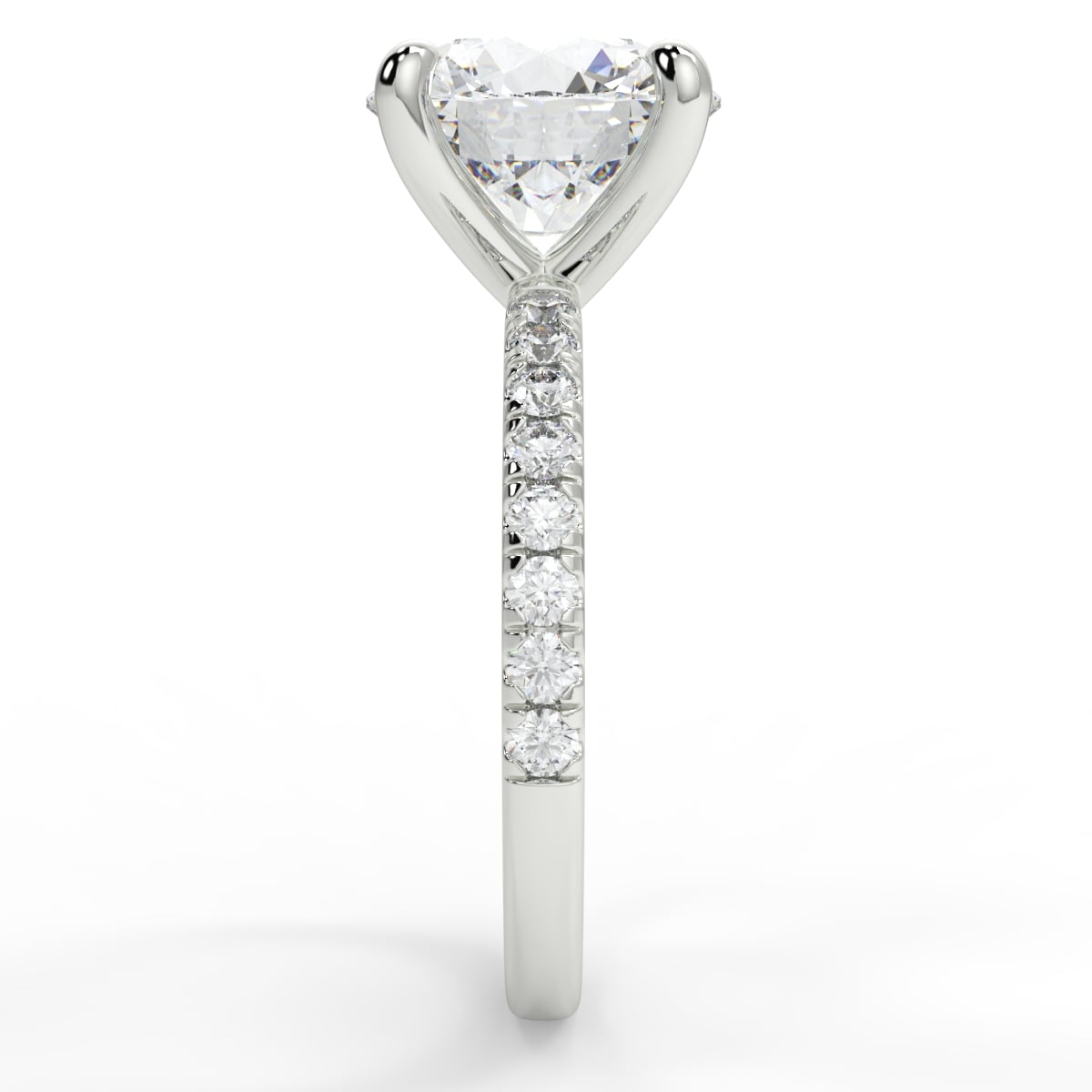 4 claw diamond band