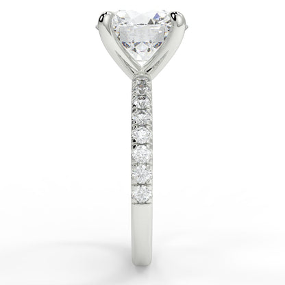 4 claw diamond band