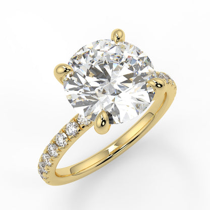 4 claw diamond band