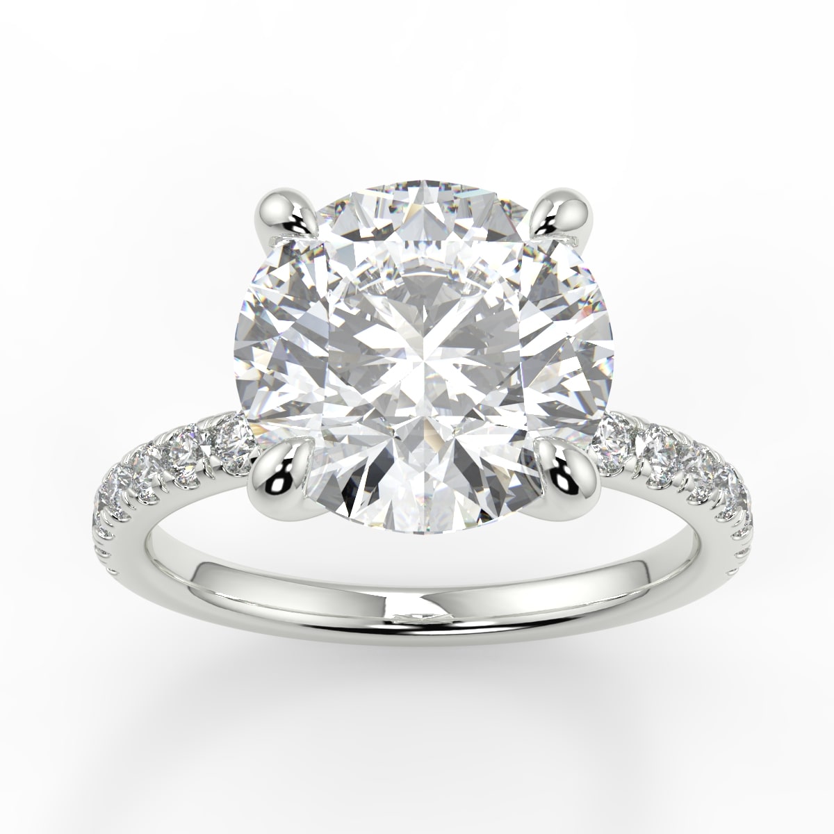 4 claw diamond band