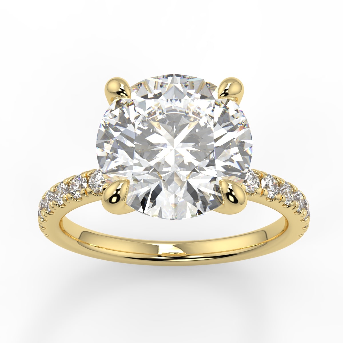 4 claw diamond band