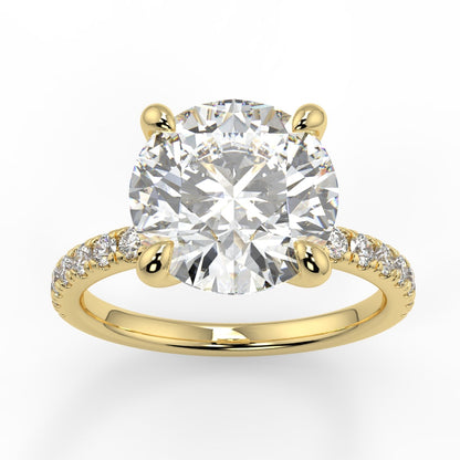 4 claw diamond band