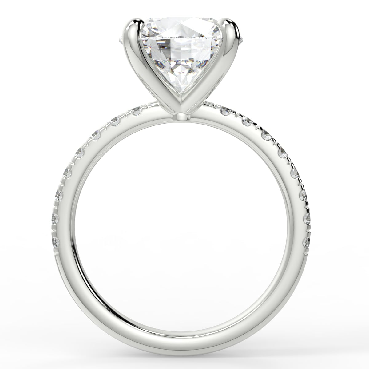 4 claw diamond band