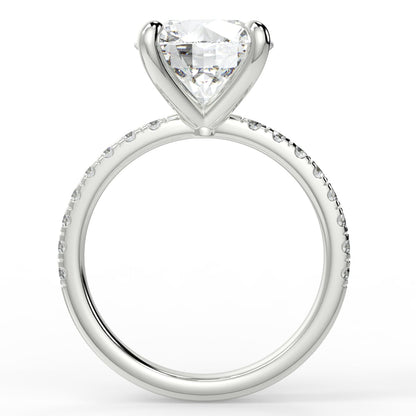 4 claw diamond band