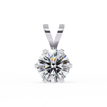 Glam Round 2 Carats Diamond Pendant