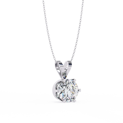Glam Round 2 Carats Diamond Pendant