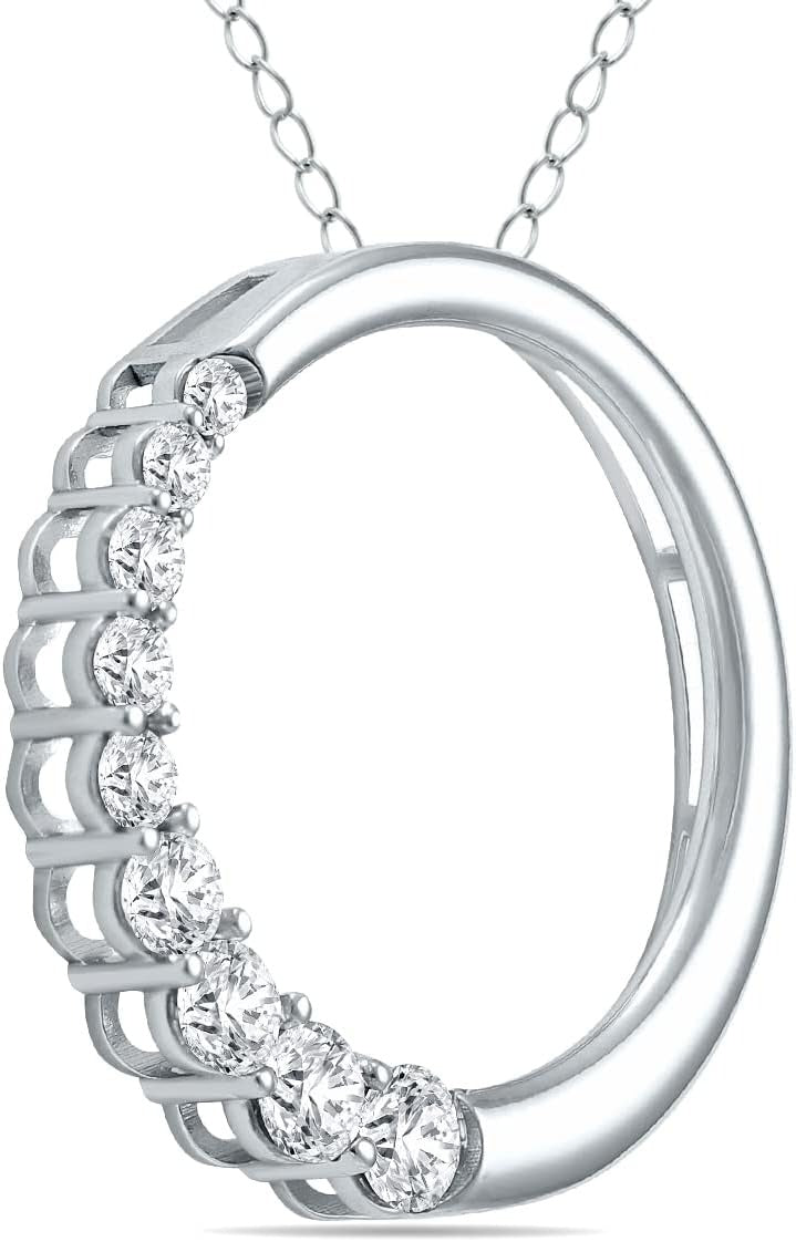 Diamond Accent Circle Pendant