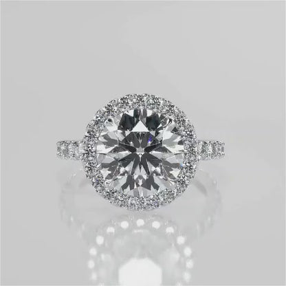 Halo engagement ring